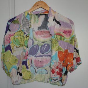 abstract drawing fruit shirt